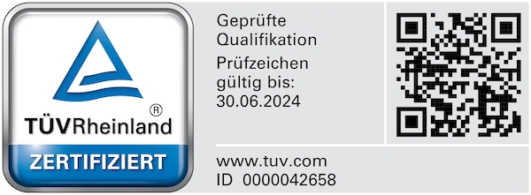 TÜV zertifiziert